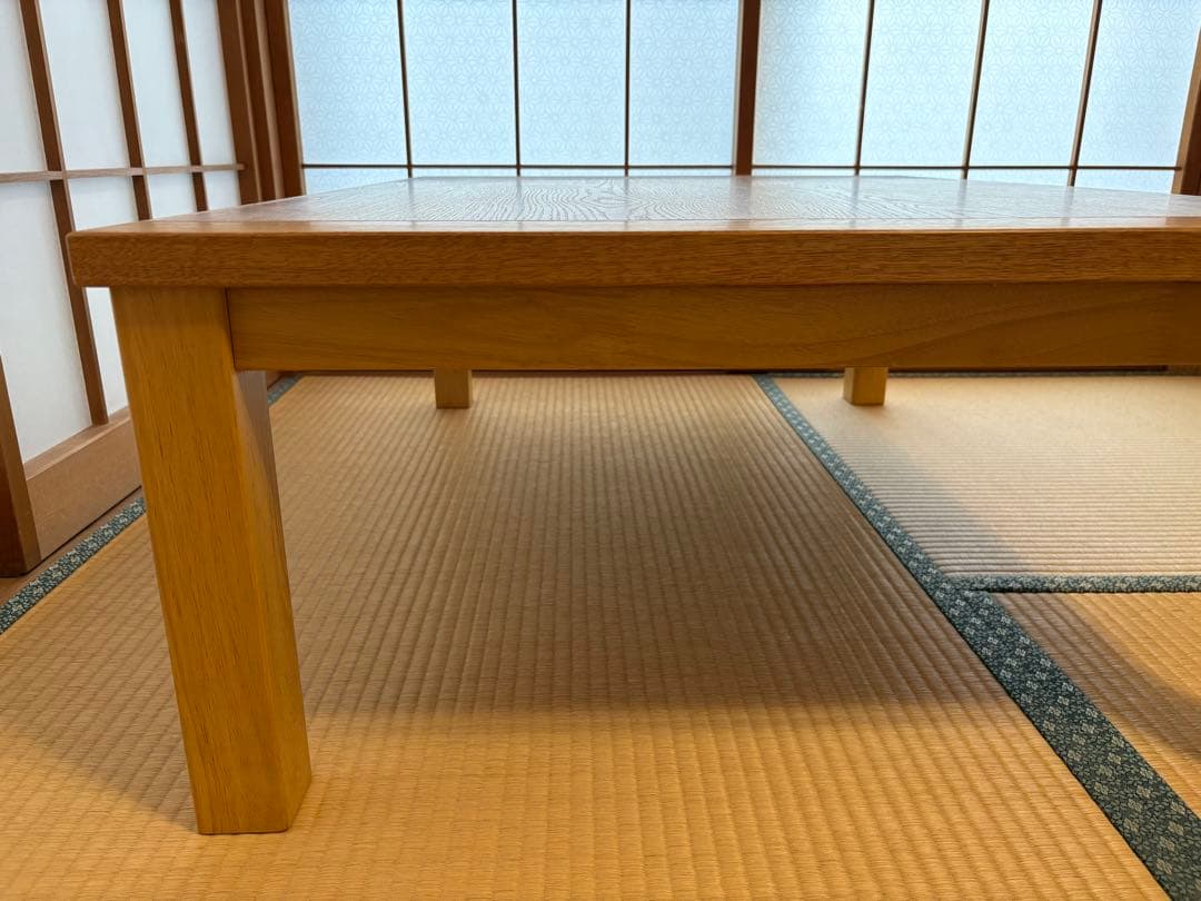 ホワイトオーク無垢材使用天板付きこたつ