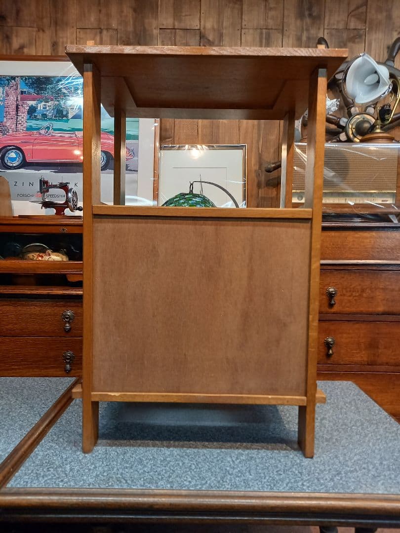 楢　無垢材　銅　金具　楔　クサビ　組木細工　オーク　サイド　キャビネット　ラック