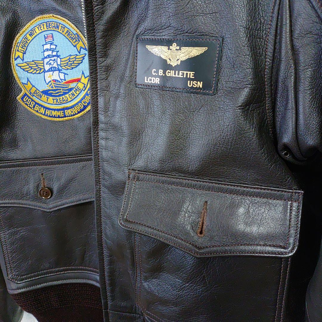 お*ん様 美品バズリクソンズ G-1 ゴートレザージャケット サイズ38