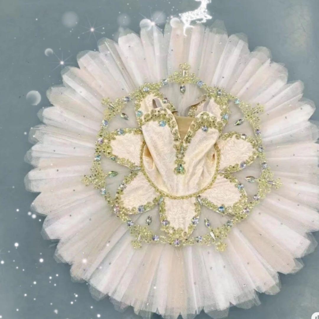 バレエチュチュ tutu バレエ衣装 女の子 レディース 発表会練習着刺繍