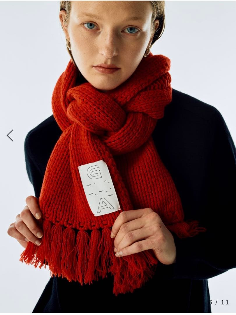 ま*】様 GADID ANONIEM OTTO / RED 赤 マフラー