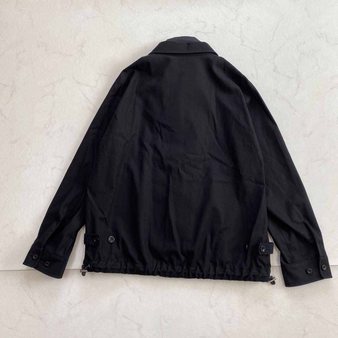 美品★sacai サカイ 25SS コットンツイル ドッキングジャケット 黒 2