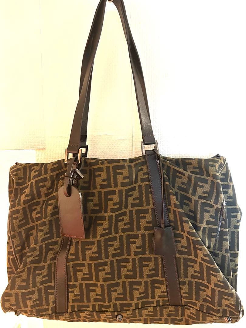 FENDI ロゴパターン ボストンバッグ