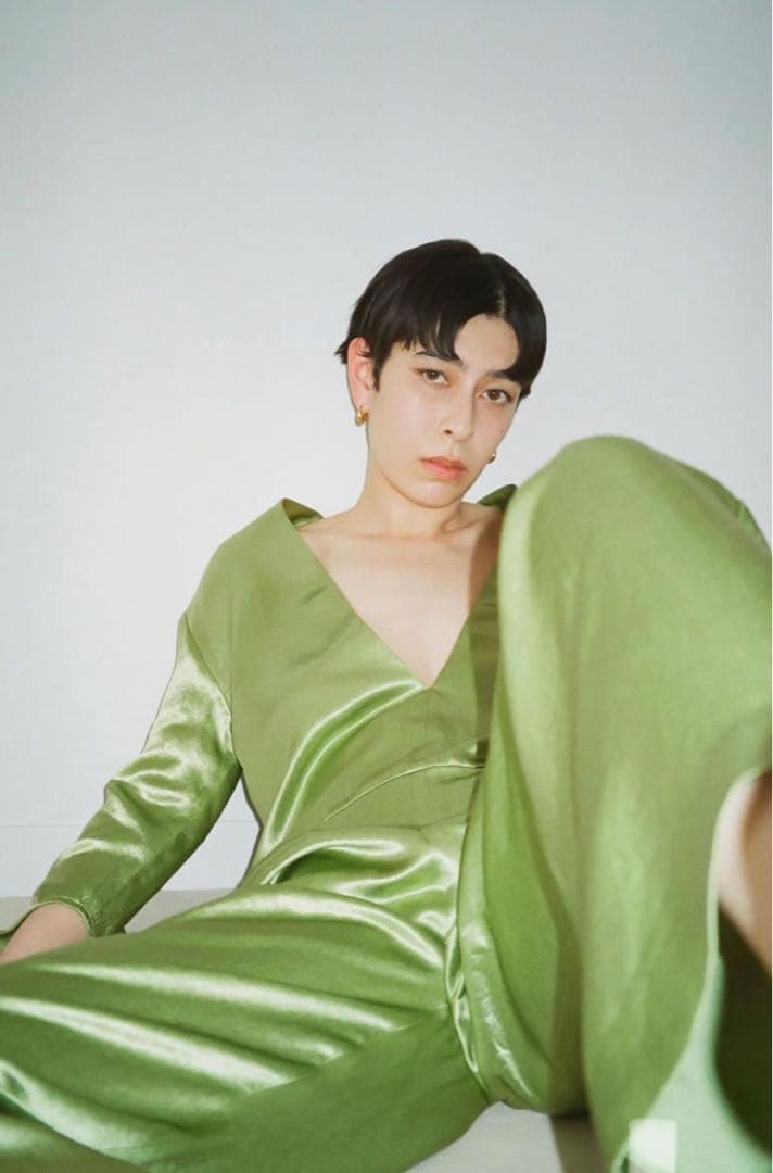 little suzie ヘビーサテン ジャンプスーツ