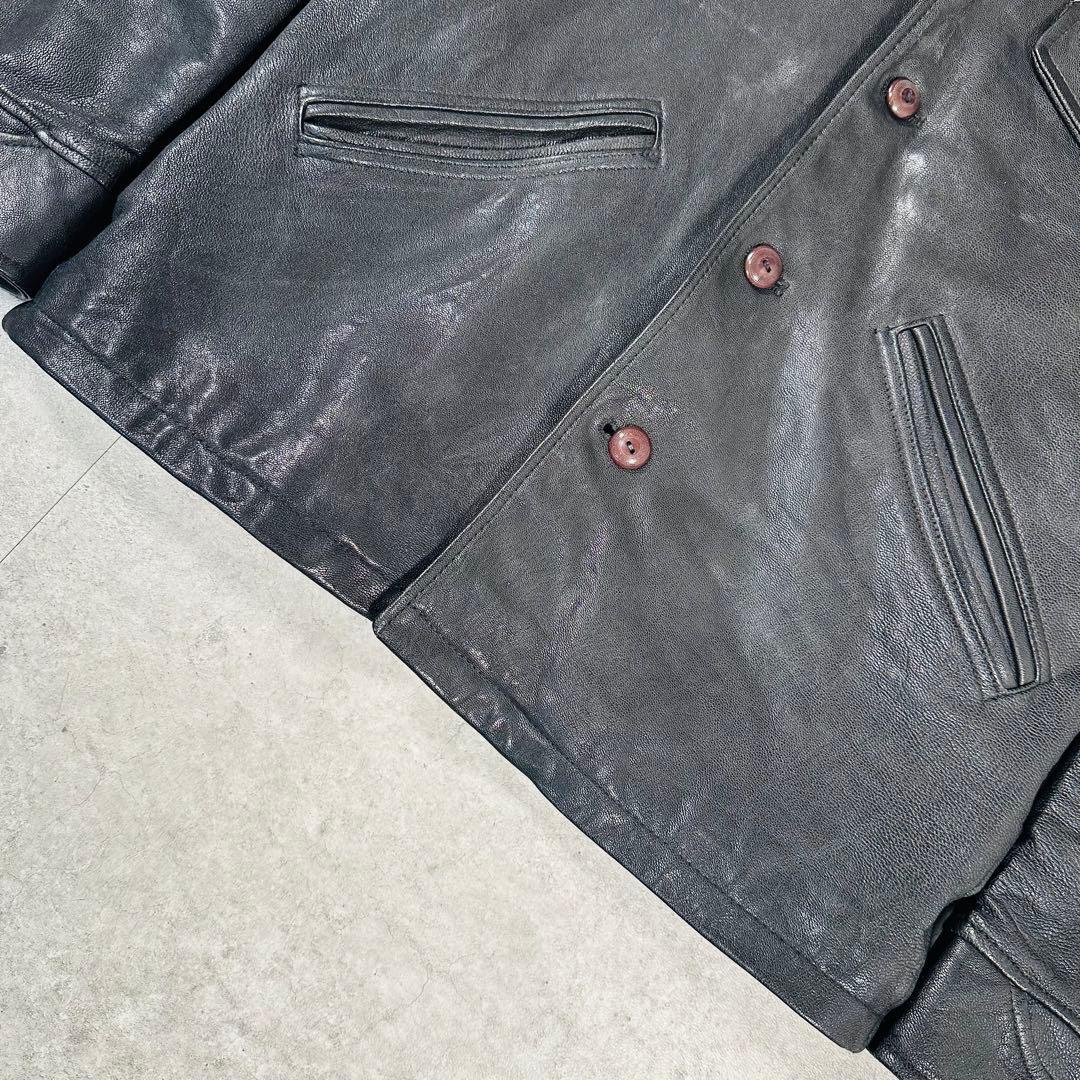 COOTIE クーティ ゴートレザージャケット ブラック サイズM