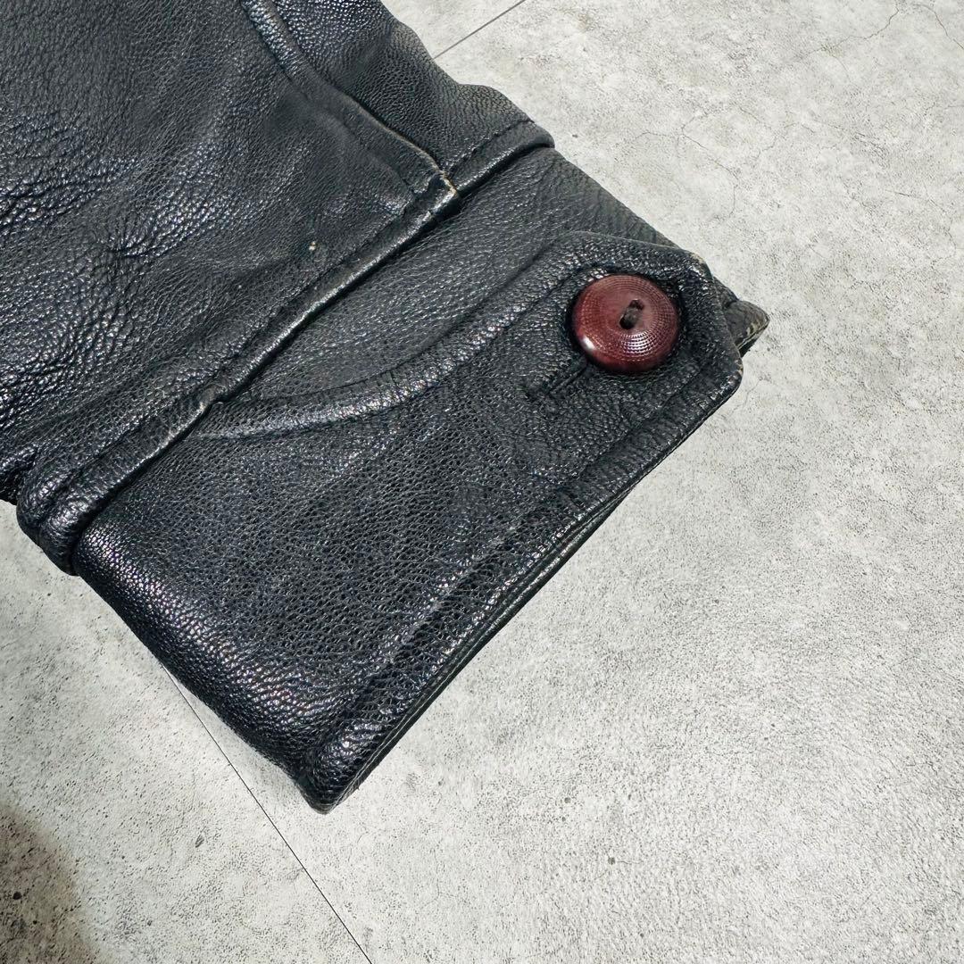 COOTIE クーティ ゴートレザージャケット ブラック サイズM