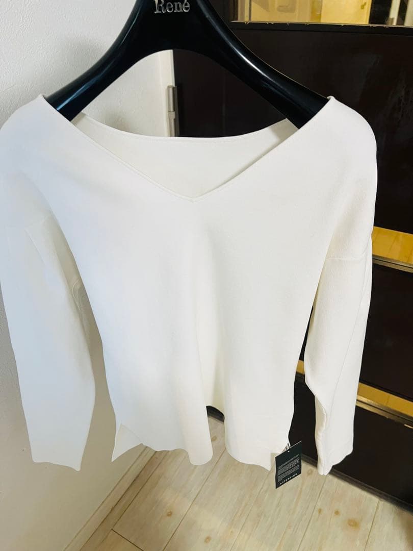 新品☆ANAYI レーヨンポリエステルフロンタブルプルオーバー/セオリー、23区