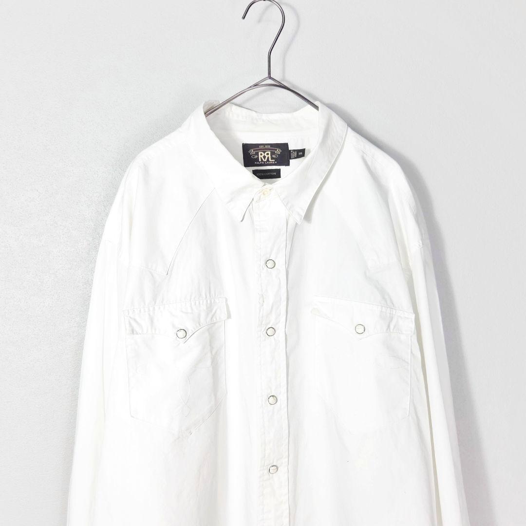 トップス RRL WESTERN SHIRTS WHITE