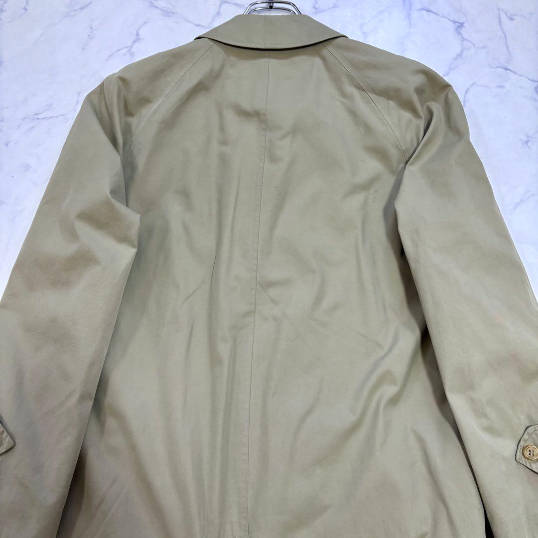 美品 BURBERRY バーバリー ステンカラーコート ノバチェック L相当