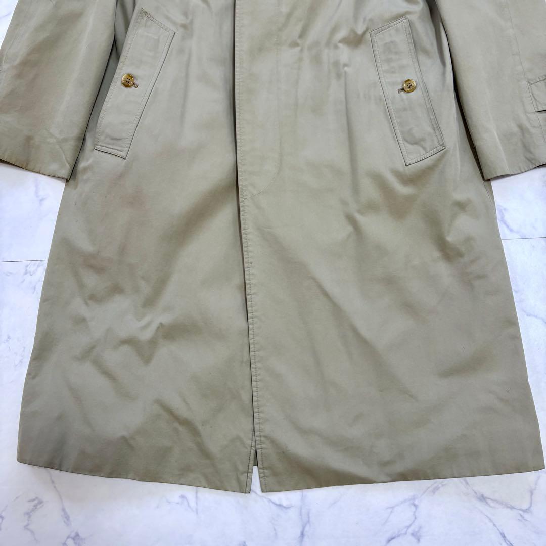 美品 BURBERRY バーバリー ステンカラーコート ノバチェック L相当