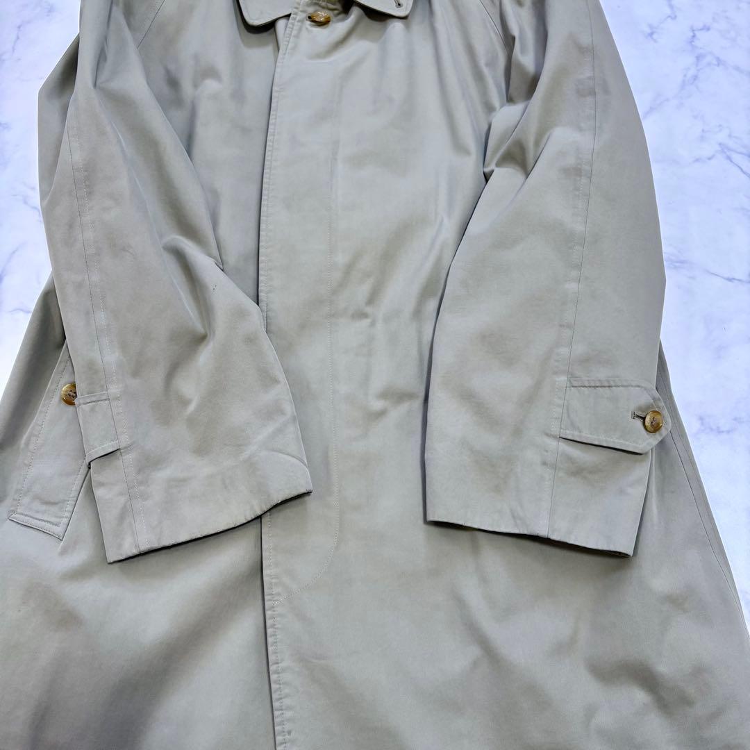 美品 BURBERRY バーバリー ステンカラーコート ノバチェック L相当