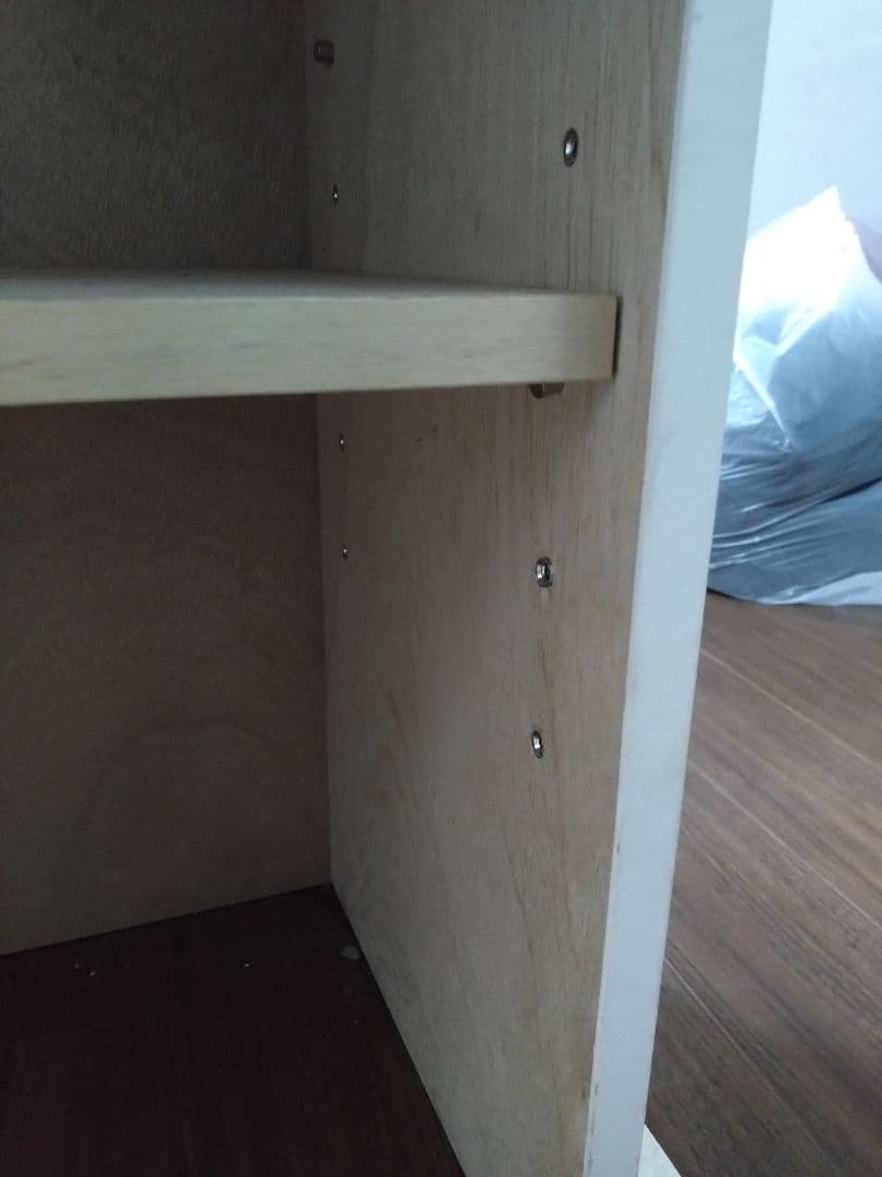 美容室木製店舗カウンター 淡いクリーム色【本日限定最終値下げ】