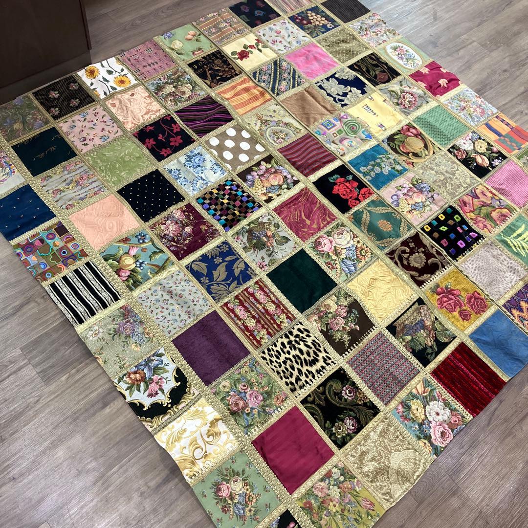 A-1 Think Bee! シンクビー マルチカバー パッチワーク ラグ