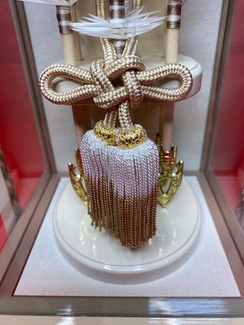 東京久月　破魔弓パノラマガラスケース・間口約１６×奥行約１５×高さ約２7㎝