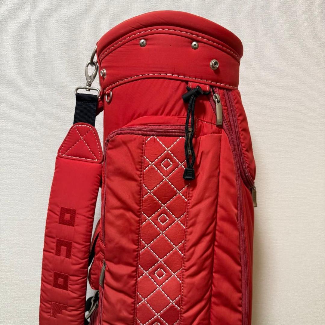 ONOFF オノフ キャディバッグ ゴルフバッグ 8.5型 レッド