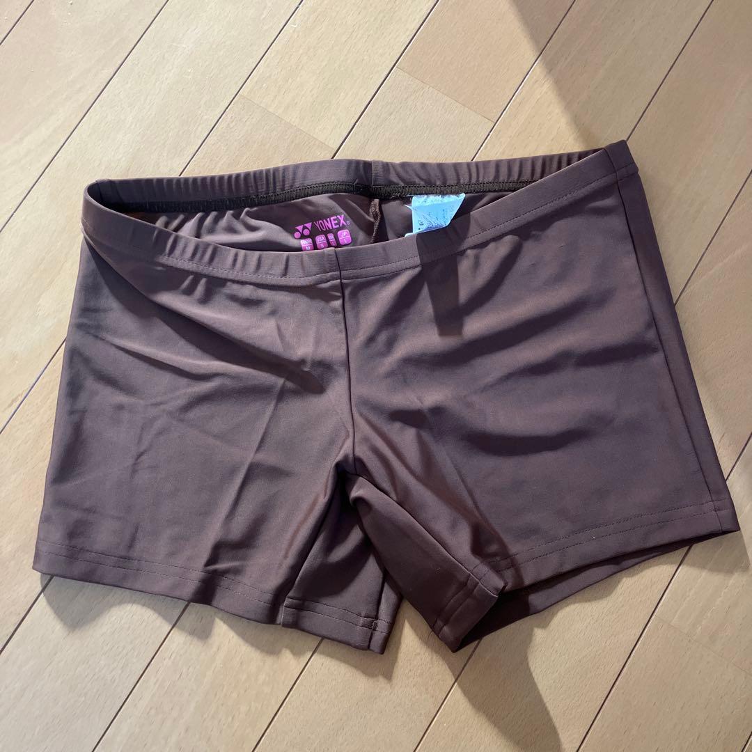 ヨネックス テニスウェア セットアップLブラウンストライプ