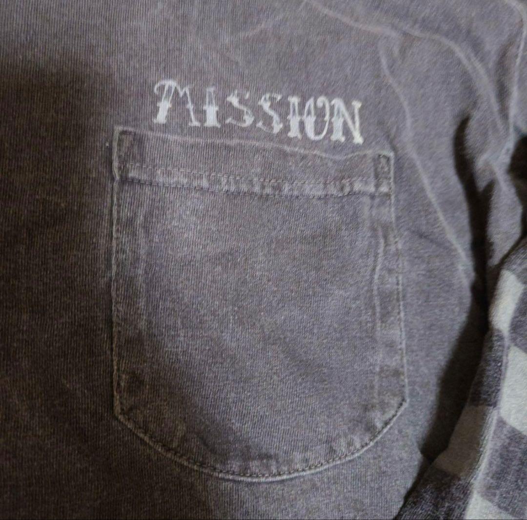 初期ネイジャパロンT MISSION CHECKERED POCKET TEE