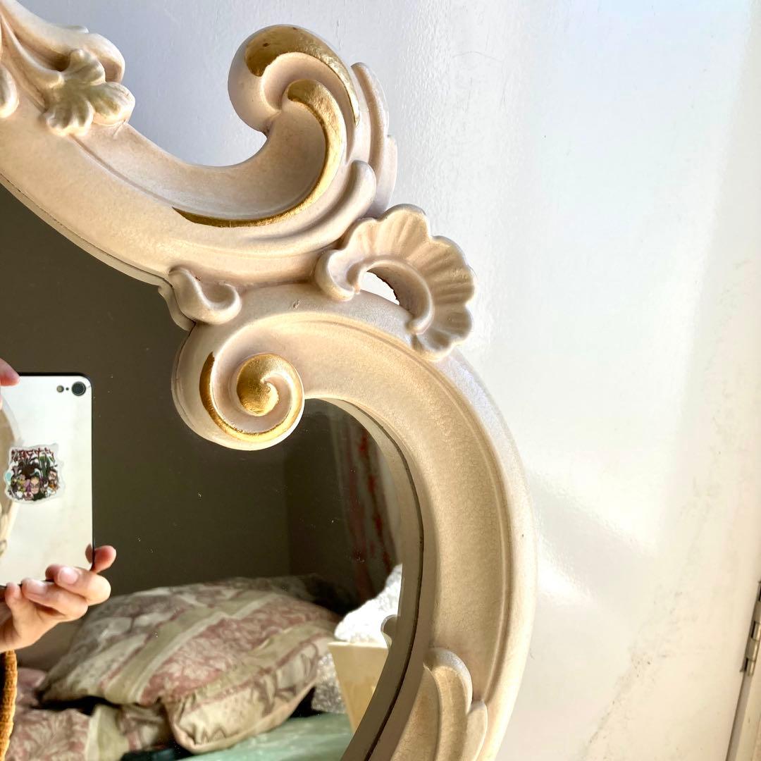 アンティーク調の鏡　大きめ　イタリア