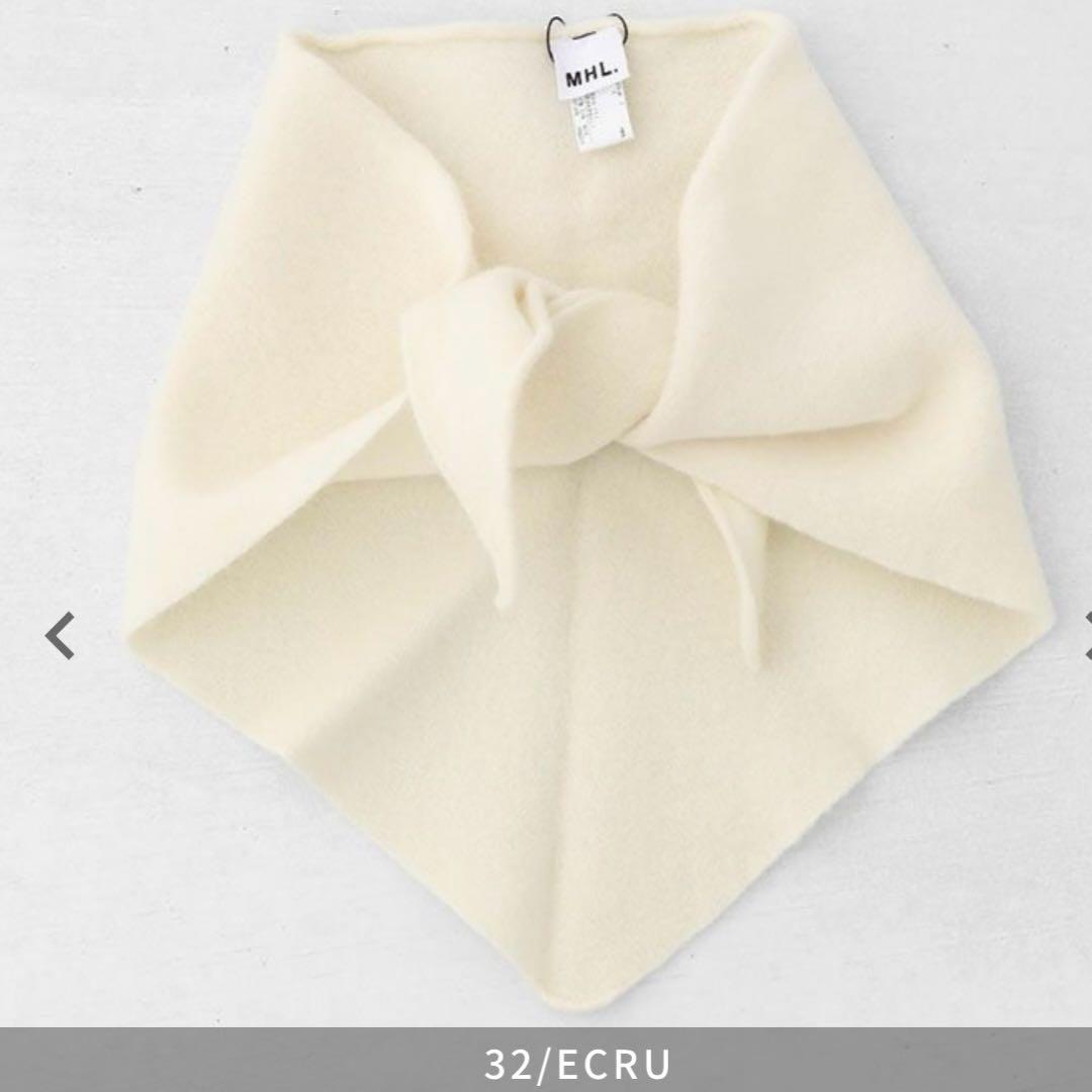 MARGARET HOWELL 三角ストール マーガレットハウエル　ホワイト