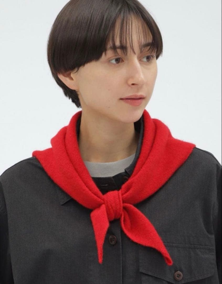 MARGARET HOWELL 三角ストール マーガレットハウエル　ホワイト