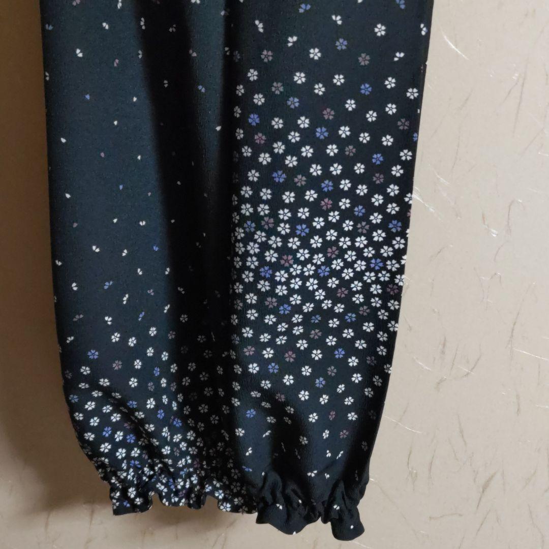 送料込み　チュニック　手作り　着物リメイク　花柄　パンタロン