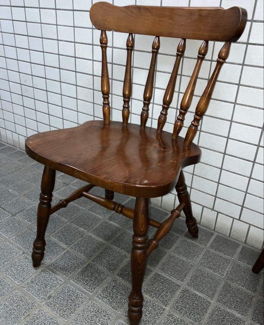 飛騨産業　柏木工 ウィンザーアームレスチェア　アンティークダイニングチェア