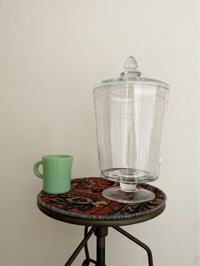 ビンテージ 花瓶 クリア 透明 コレクションケース ガラス フラワーベース