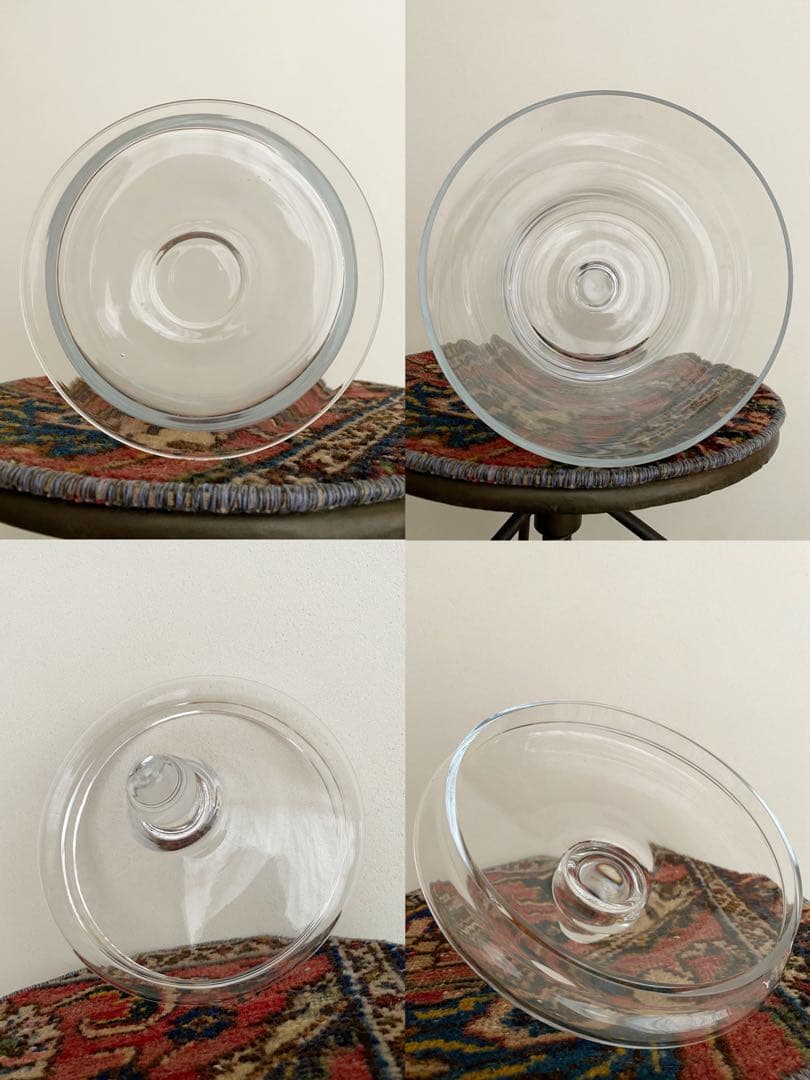 ビンテージ 花瓶 クリア 透明 コレクションケース ガラス フラワーベース