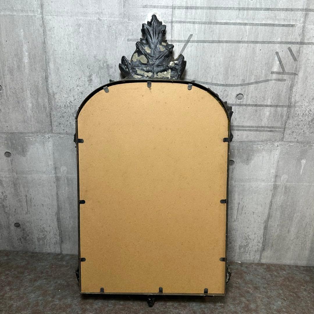 ♦︎♢優美なる装飾美♢♦︎ バロック様式 アンティーク ウォールミラー アイアン製