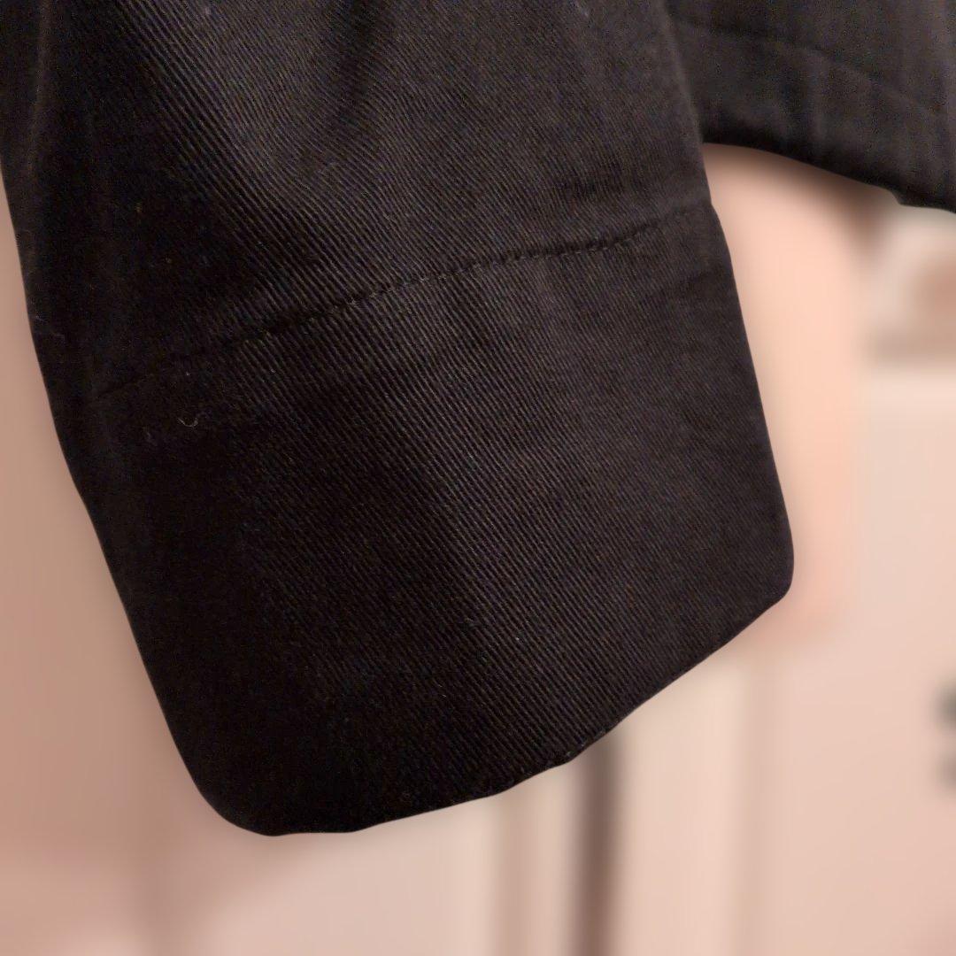 ヨウジヤマモト黒 ミリタリージャケット ウエスト　裾　ドローストリング