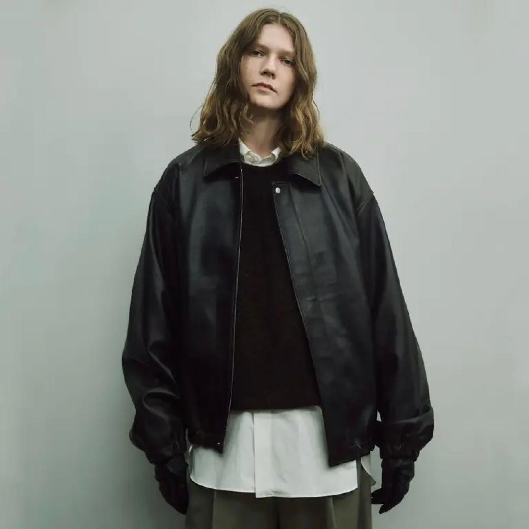 ジャケット・アウター ssstein SHEEP LEATHER ZIP SHORT JACKET