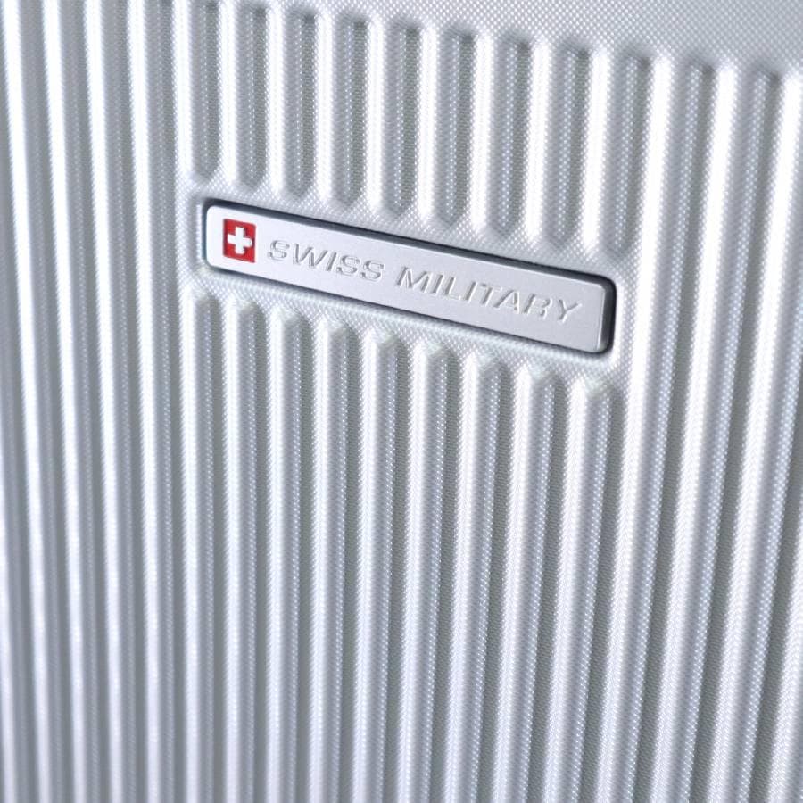 値下展示品 スイスミリタリー スーツケース 64L TSAロック付き シルバー系