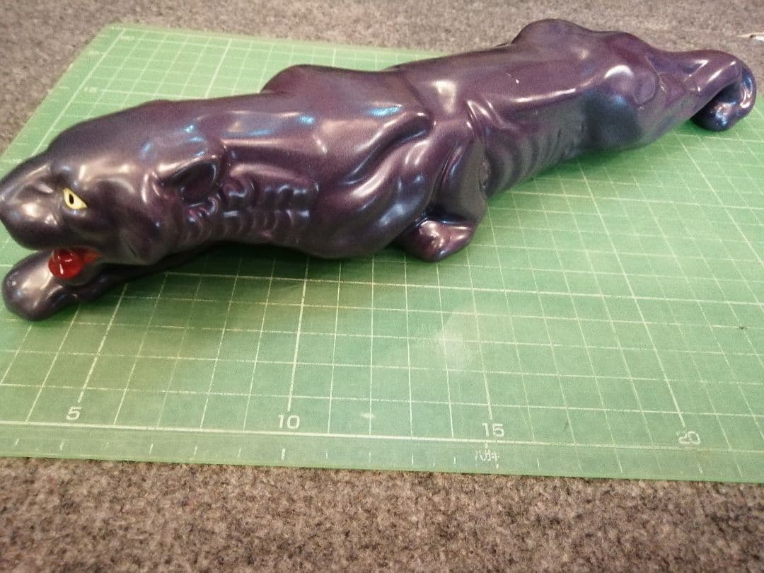期間限定【Vintage】パープルパンサー 陶器 PURPLEPANTHER