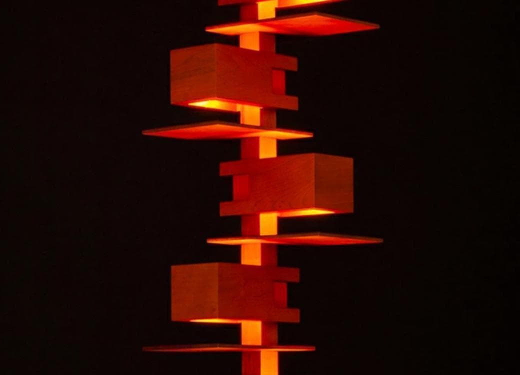 フランクロイドライト タリアセン 2 XLフロアライト　チェリーブラウン