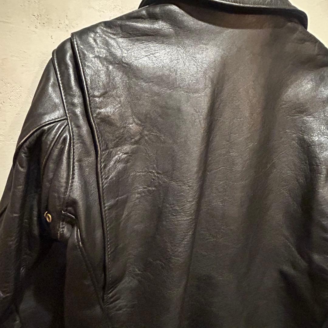 schottショット　643 シングルライダース　襟付き　レザージャケット36