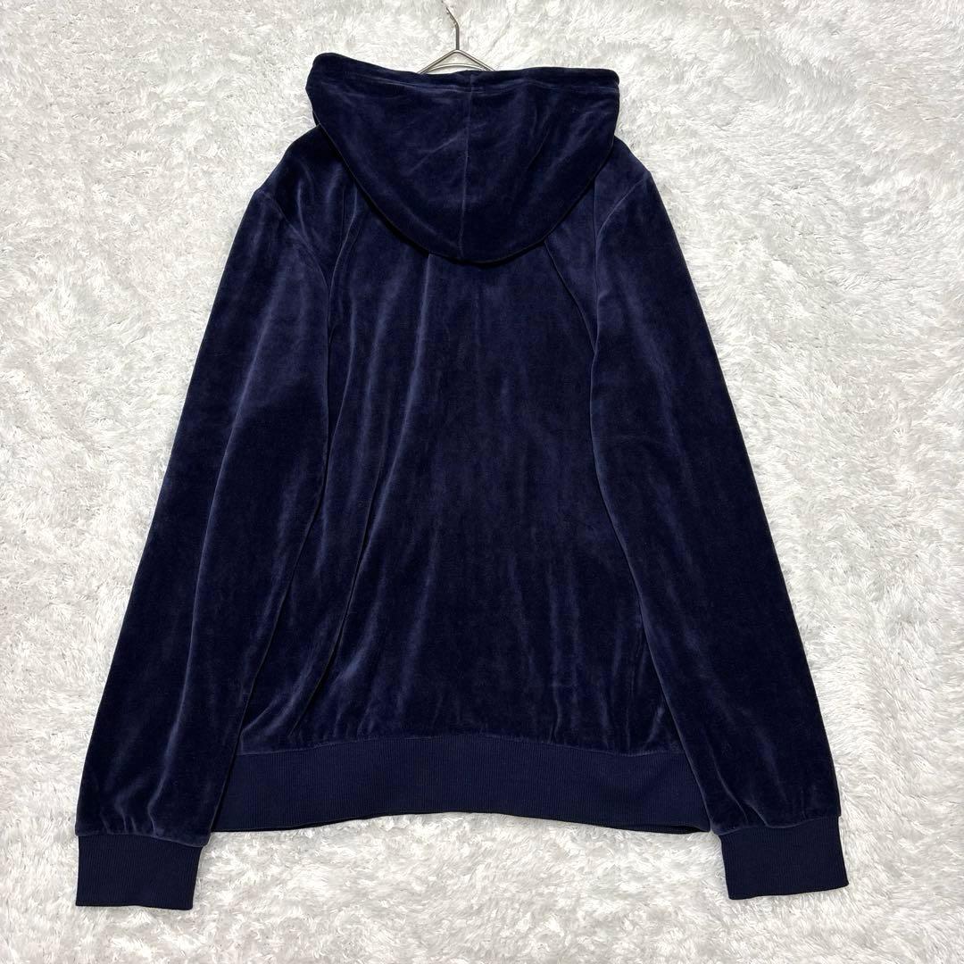 美品✨00s Y2K PUMA ベロア ジャージ 上下 セットアップ ネイビー