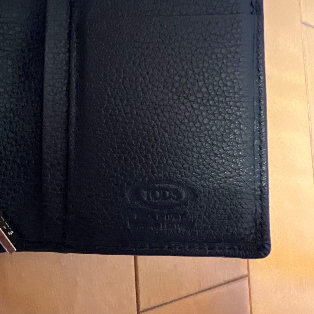 黒 レザー トッズ長財布 シンプルデザイン