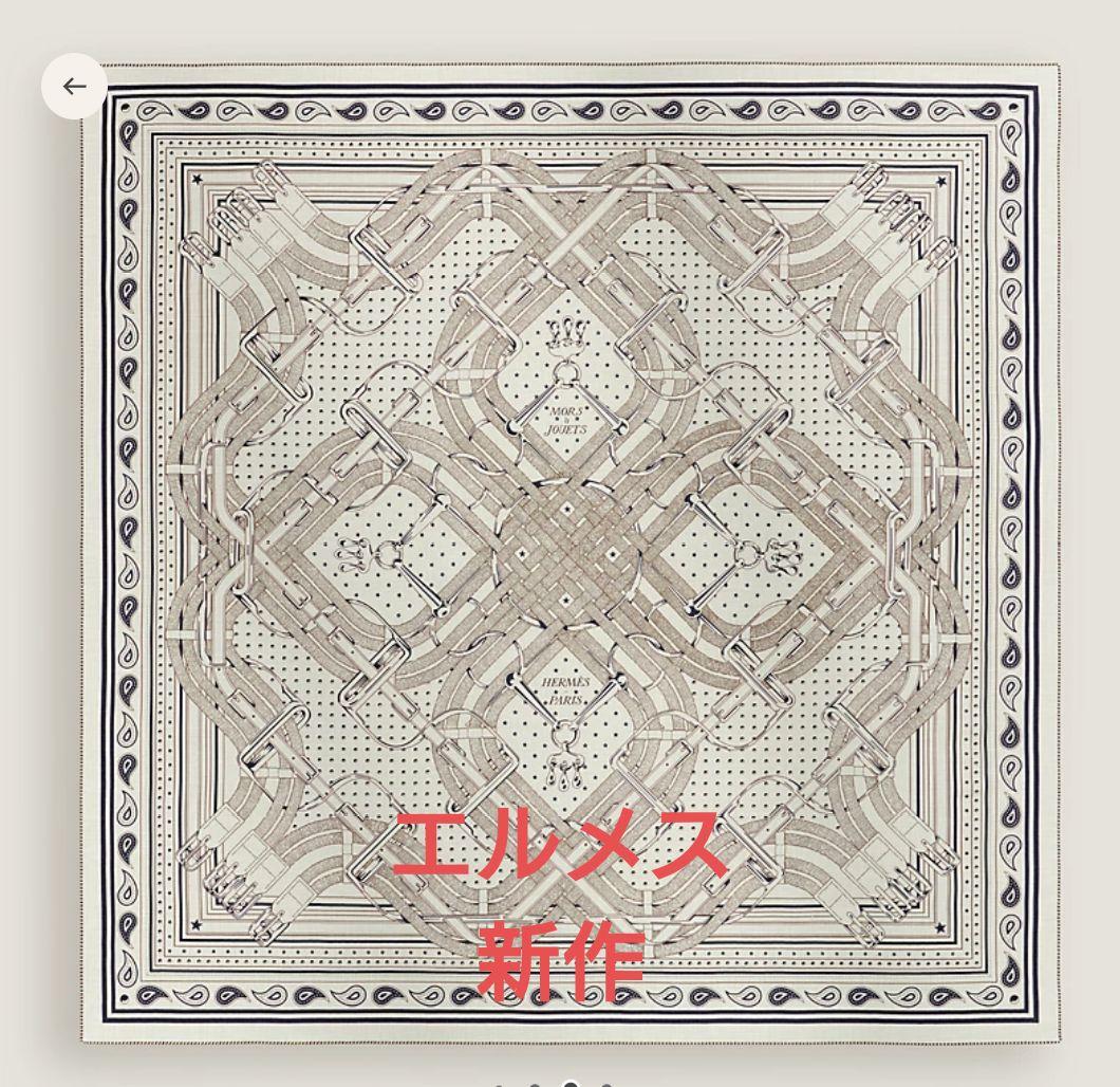 HERMESエルメス　カレジェアン新作《馬銜・バンダナ》カシシル 140