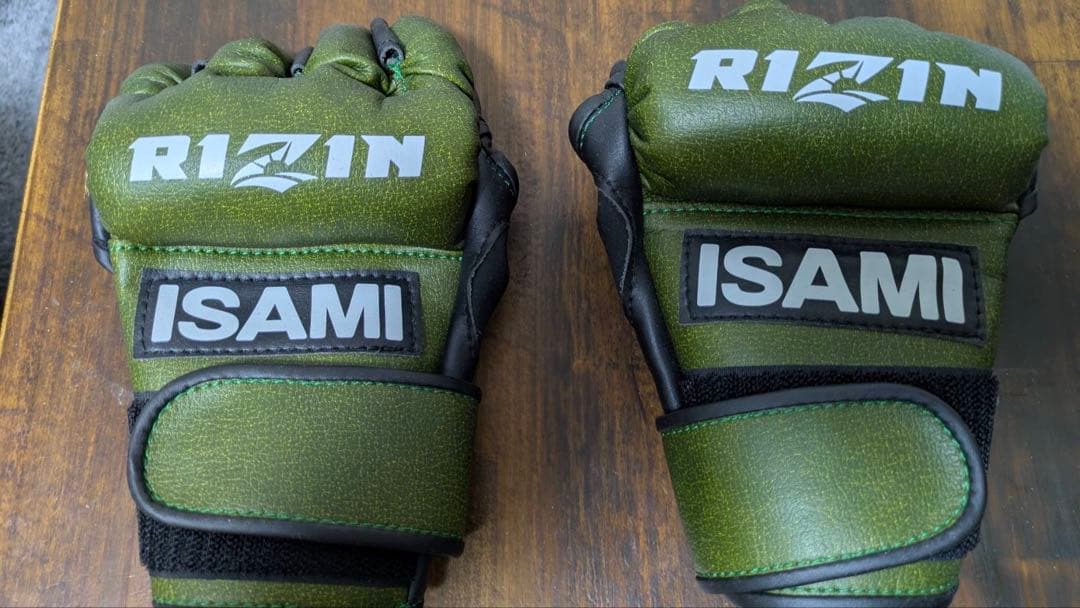 RIZIN ISAMI オープンフィンガーグローブ Mサイズ