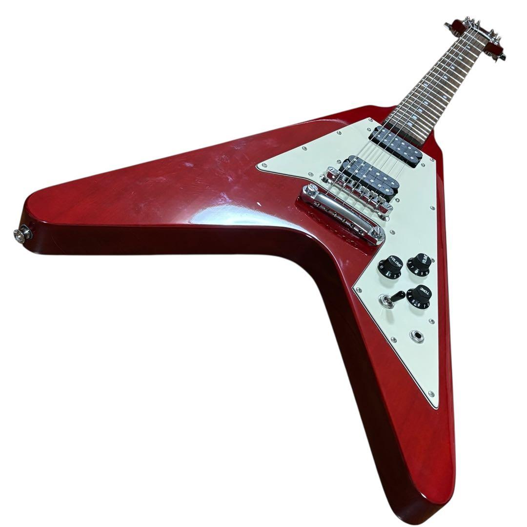 Photogenic フォトジェニック　フライングV エレキギター　レッド