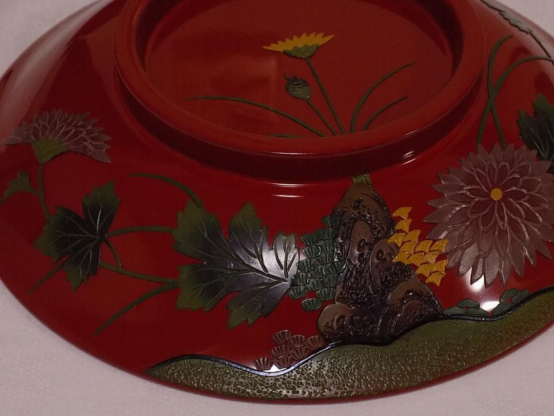 べんぼう 沖縄 琉球漆器 堆錦大椀 新品未使用