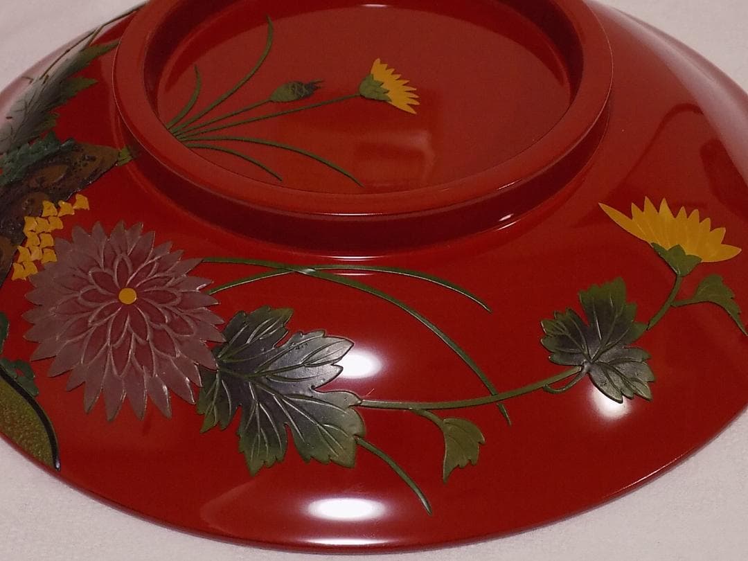 べんぼう 沖縄 琉球漆器 堆錦大椀 新品未使用