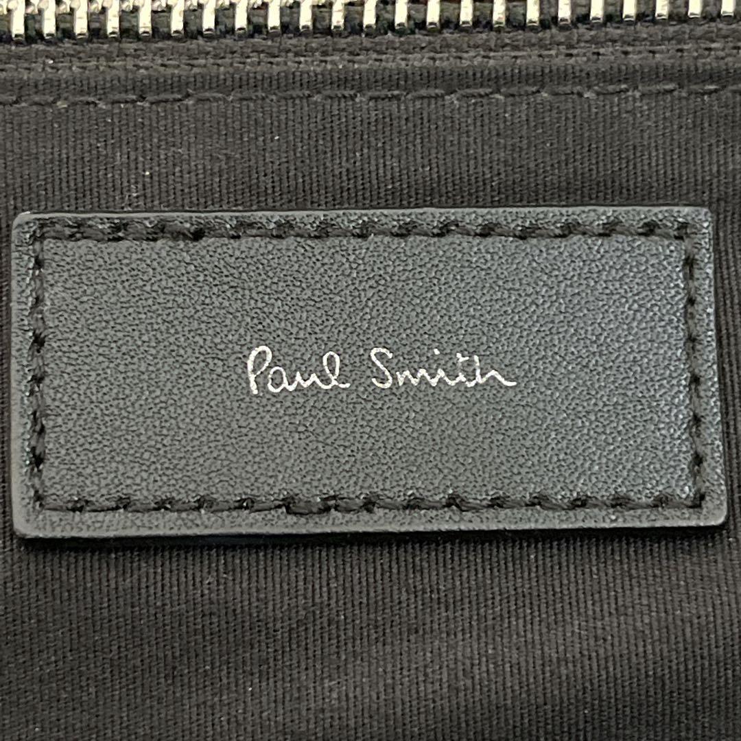 asu様　現行　美品　ポールスミス　ボディバッグ　型押しロゴ　斜めがけ　ブラック