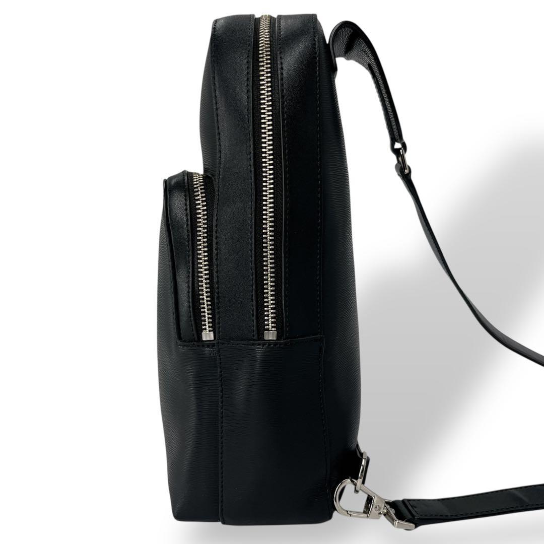 asu様　現行　美品　ポールスミス　ボディバッグ　型押しロゴ　斜めがけ　ブラック