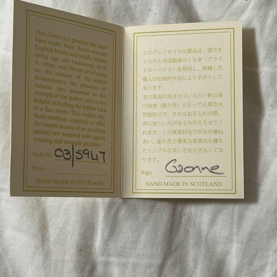 （チェリー）ブリティッシュメイド別注グレンロイヤルジップミニパース