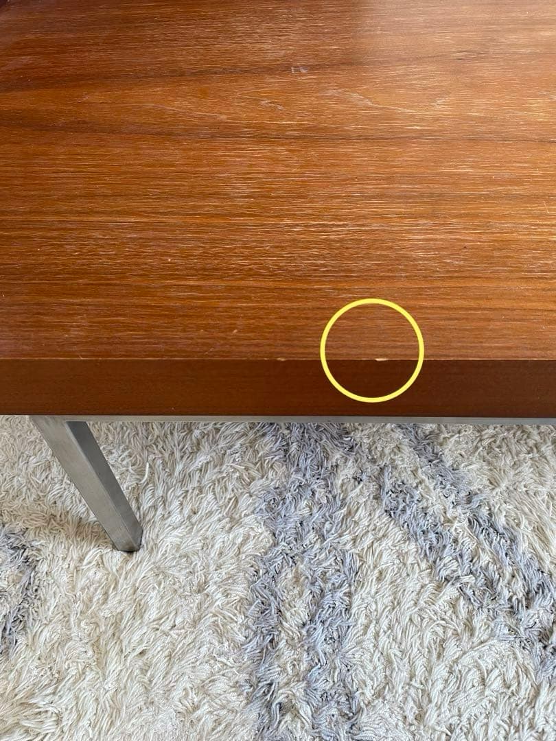 お値下げ☆モダン☆日本フクラ☆ウォールナットローテーブル