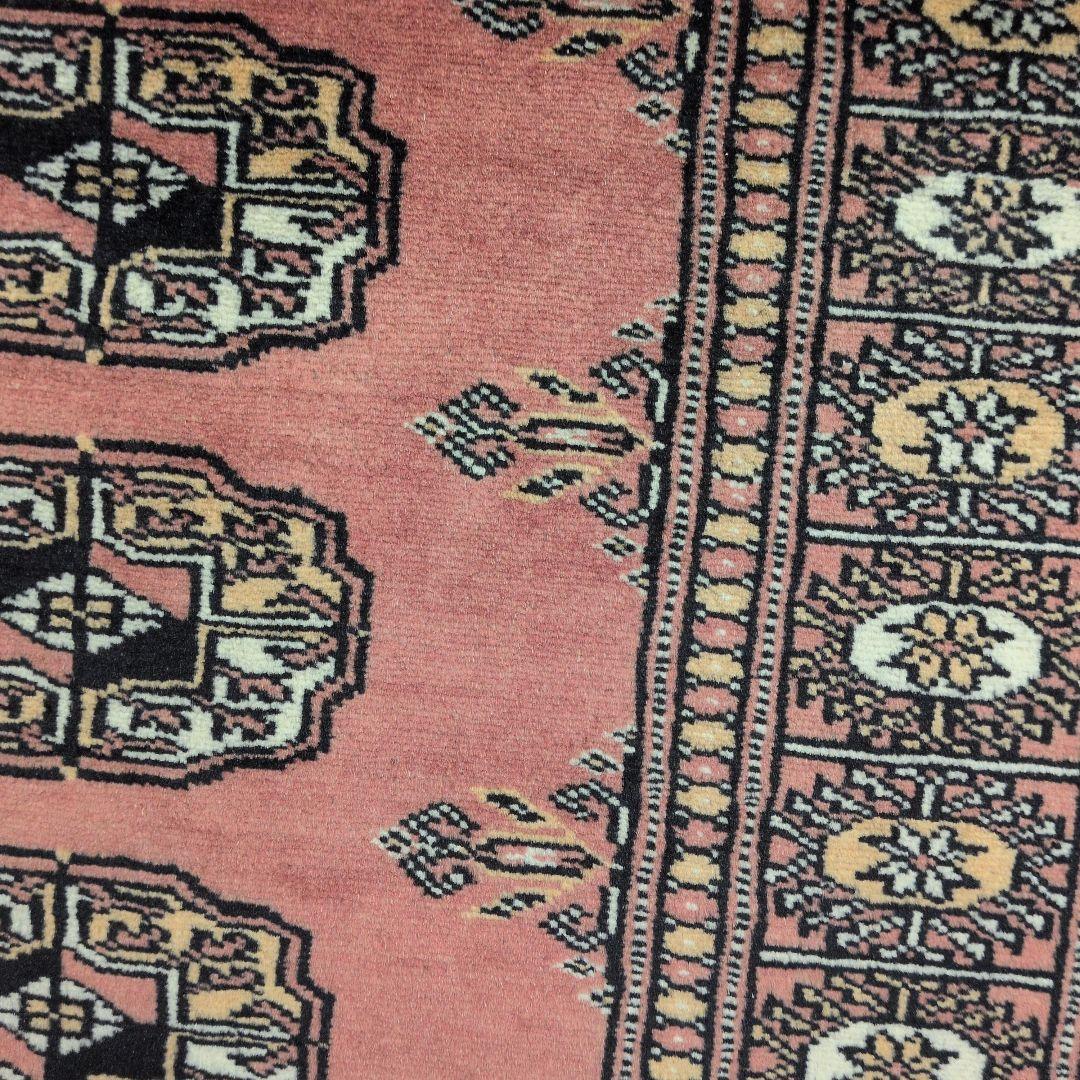 62x88cmパキスタン手織りマット(217)ギャッベ・ペルシャ・毛・じゅうたん