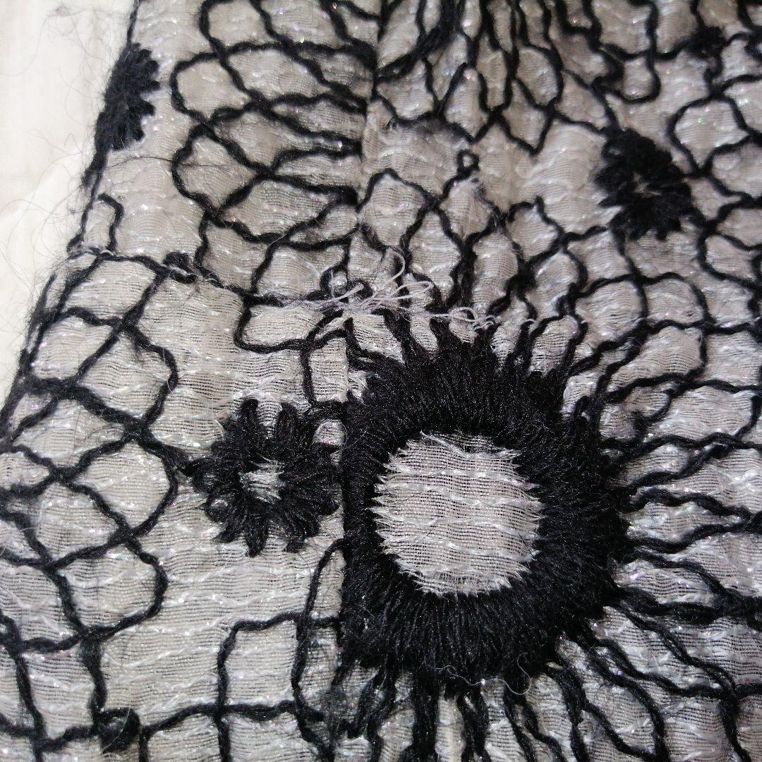 コムデギャルソン 花柄刺繍 フレアスカート M