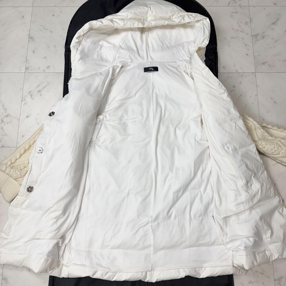 センソユニコ M2 切り替え ダウンコート ホワイト アイボリー サイズ38