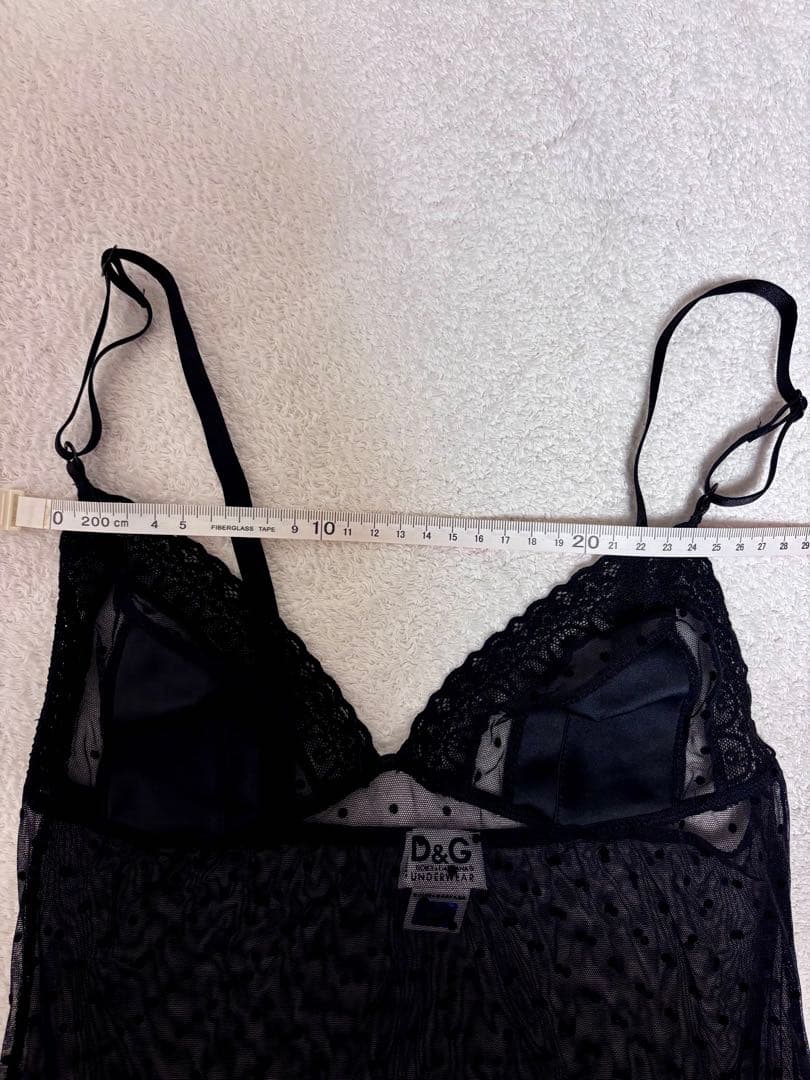【正規品】未使用D&G ブラック ドット柄 キャミソール（週末限定）